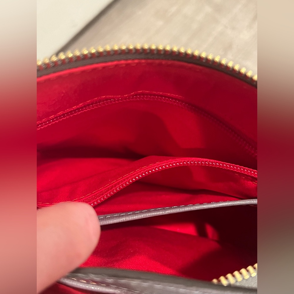 Dooney & Bourke Women's Saffiano East/West Pocket Crossbody Gray - Picture 12 of 12